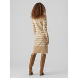 Vero Moda Vero Moda Damenkleid VMHAPPINESS Restudsalg Irish Cream W. BIRCH