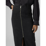 Vero Moda Vero Moda Damen Rock VMMONIC Skirt Black Denim