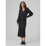 Vero Moda Vero Moda Damen Rock VMMONIC Skirt Black Denim