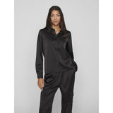 VILA Vila Damen Hemd VIJETRA Shirt Black