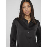VILA Vila Damen Hemd VIJETRA Shirt Black