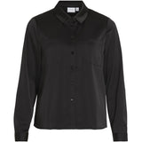 VILA Vila Damen Hemd VIJETRA Shirt Black