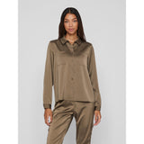 VILA Vila Damen Hemd VIJETRA Shirt Dusty Olive