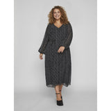VILA Vila Kleid Kurve Dame VIDALIANA Dress Black