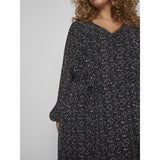 VILA Vila Kleid Kurve Dame VIDALIANA Dress Black
