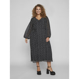 VILA Vila Kleid Kurve Dame VIDALIANA Dress Black