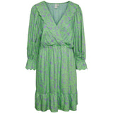 Y.A.S YAS 3/4 Kleid yasstelli Restudsalg Summer Green Purple flowers