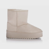 SHOES Tulle Damen Teddy Winterstiefel 6432 Restudsalg Beige