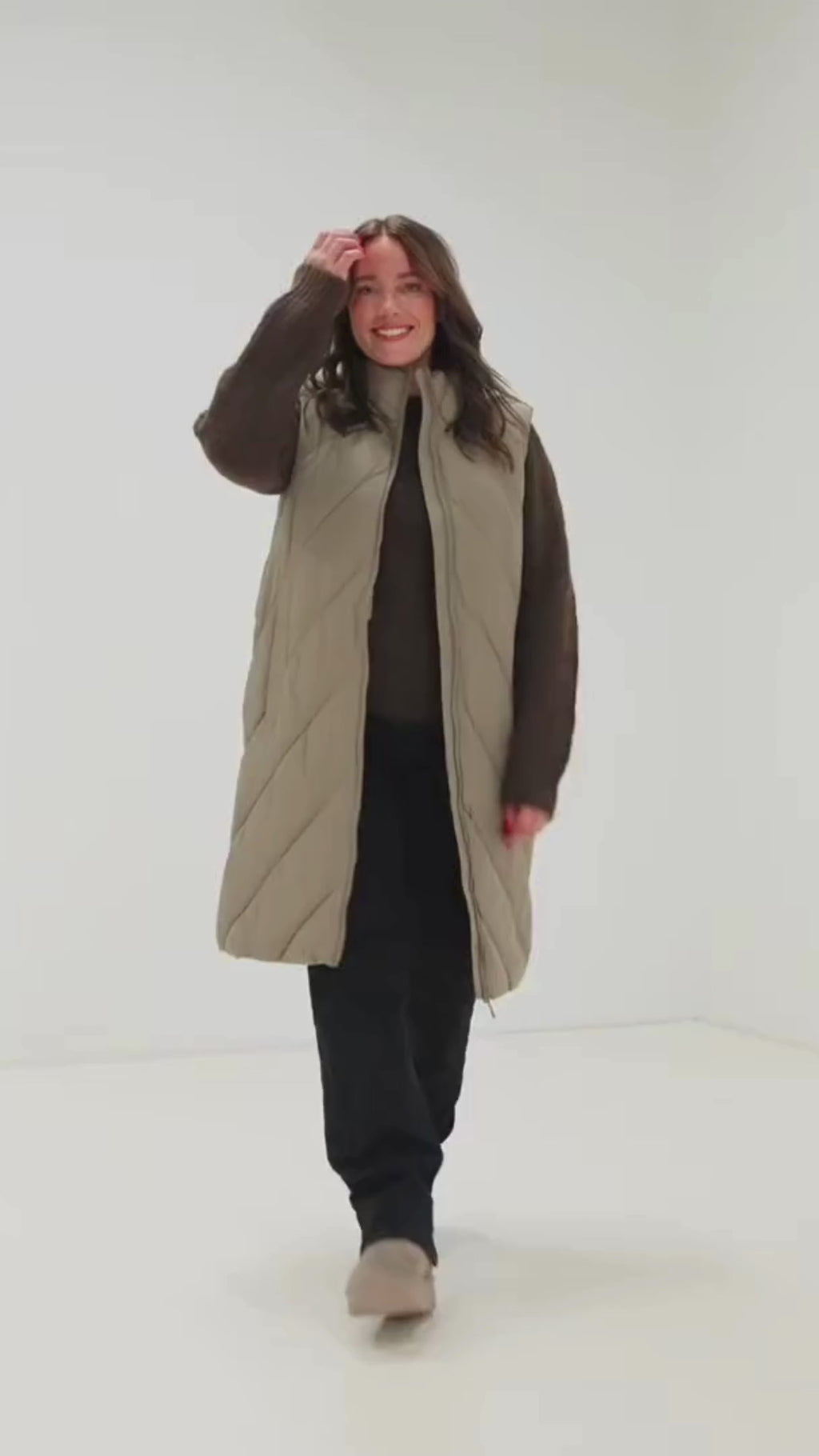 Vero Moda Vero Moda Damen Oberbekleidung Weste VMMILLAS Jacket Fossil