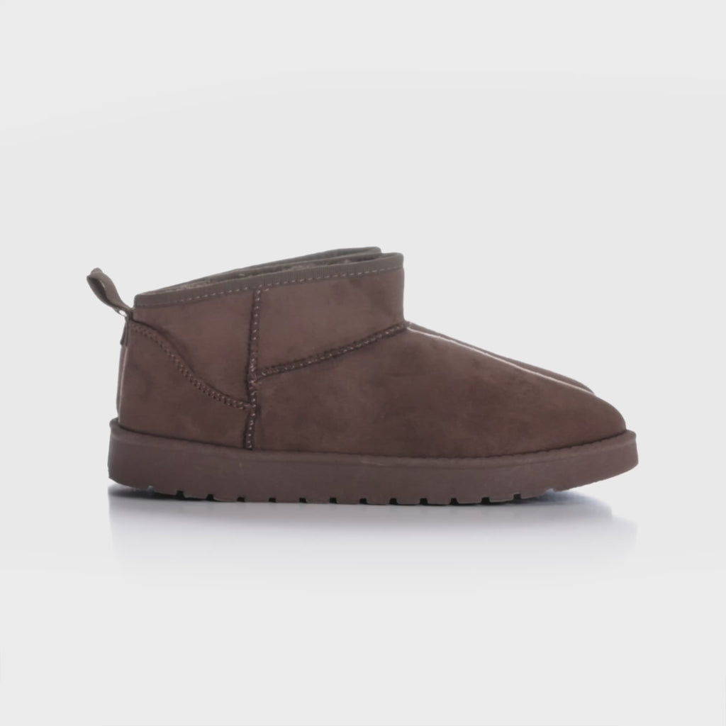 SHOES Sally Damen Teddy Winterstiefel 6353 Shoes Brown